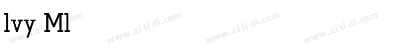 lvy Mlode light字体转换